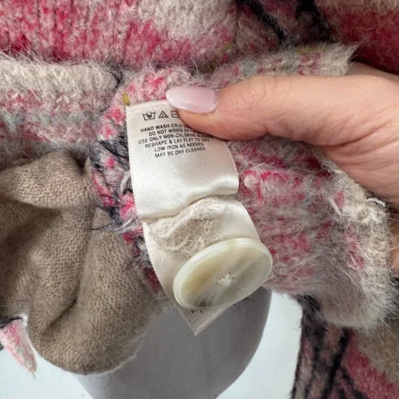 Anthropologie Maeve Aurelia Fuzzy Sweater Jacket Size S - Picture 9 of 15
